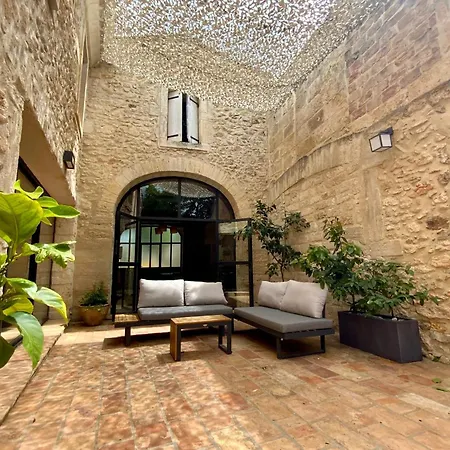 Ferienhaus La Maison De La Place - Charming House With Swimming Pool & Exposed Stone Mudaison