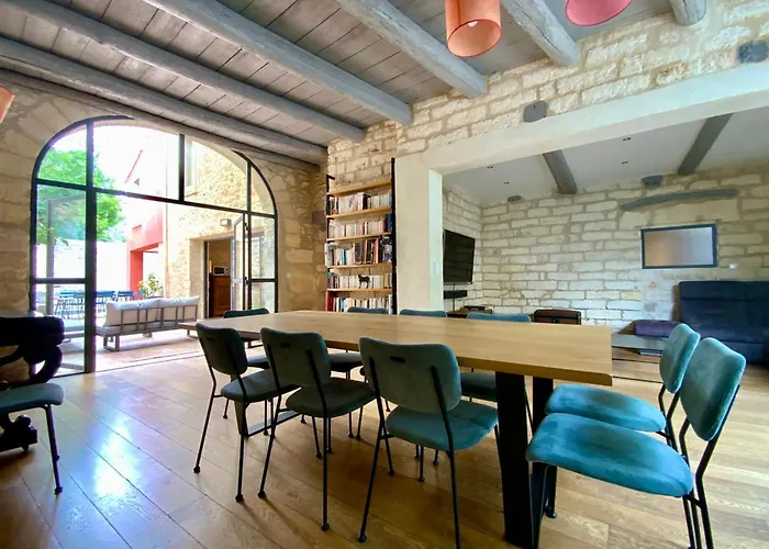 La Maison De La Place - Charming House With Swimming Pool & Exposed Stone Hébergement de vacances Mudaison